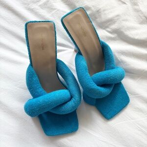 Pretty little thing knotted heeled sandals